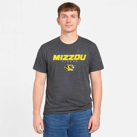 Mizzou Tigers Grey Yellow Size Medium - Picture 1 of 5
